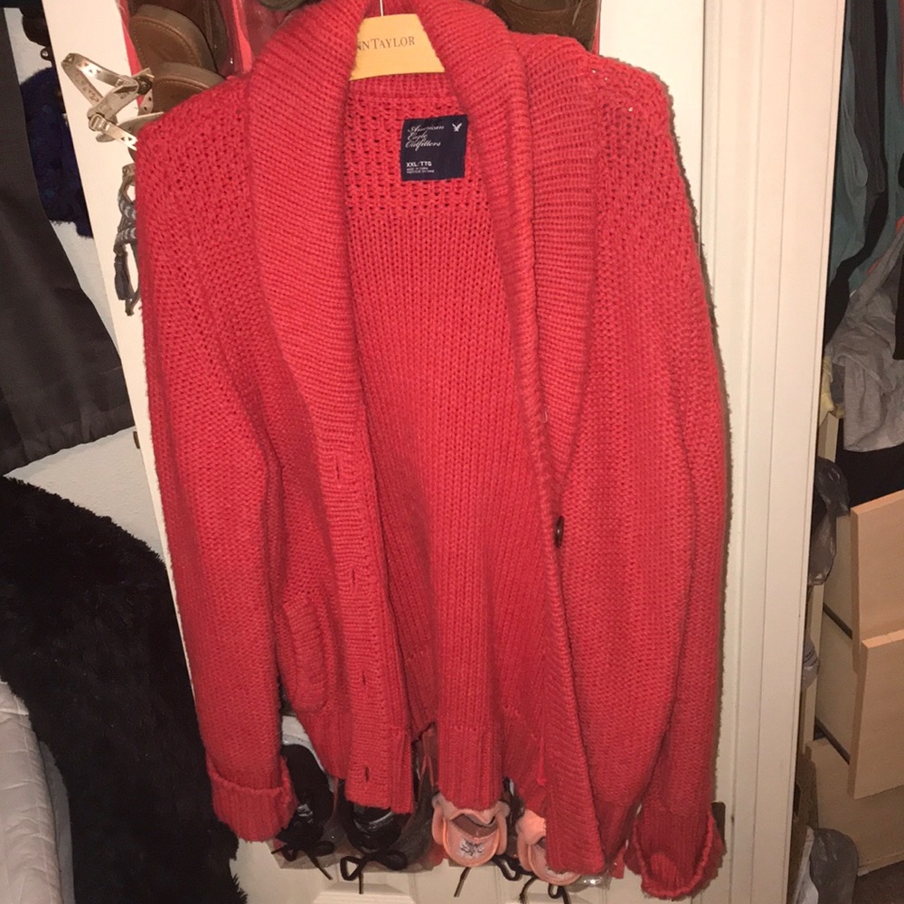 American eagle cable sweater/cardigan